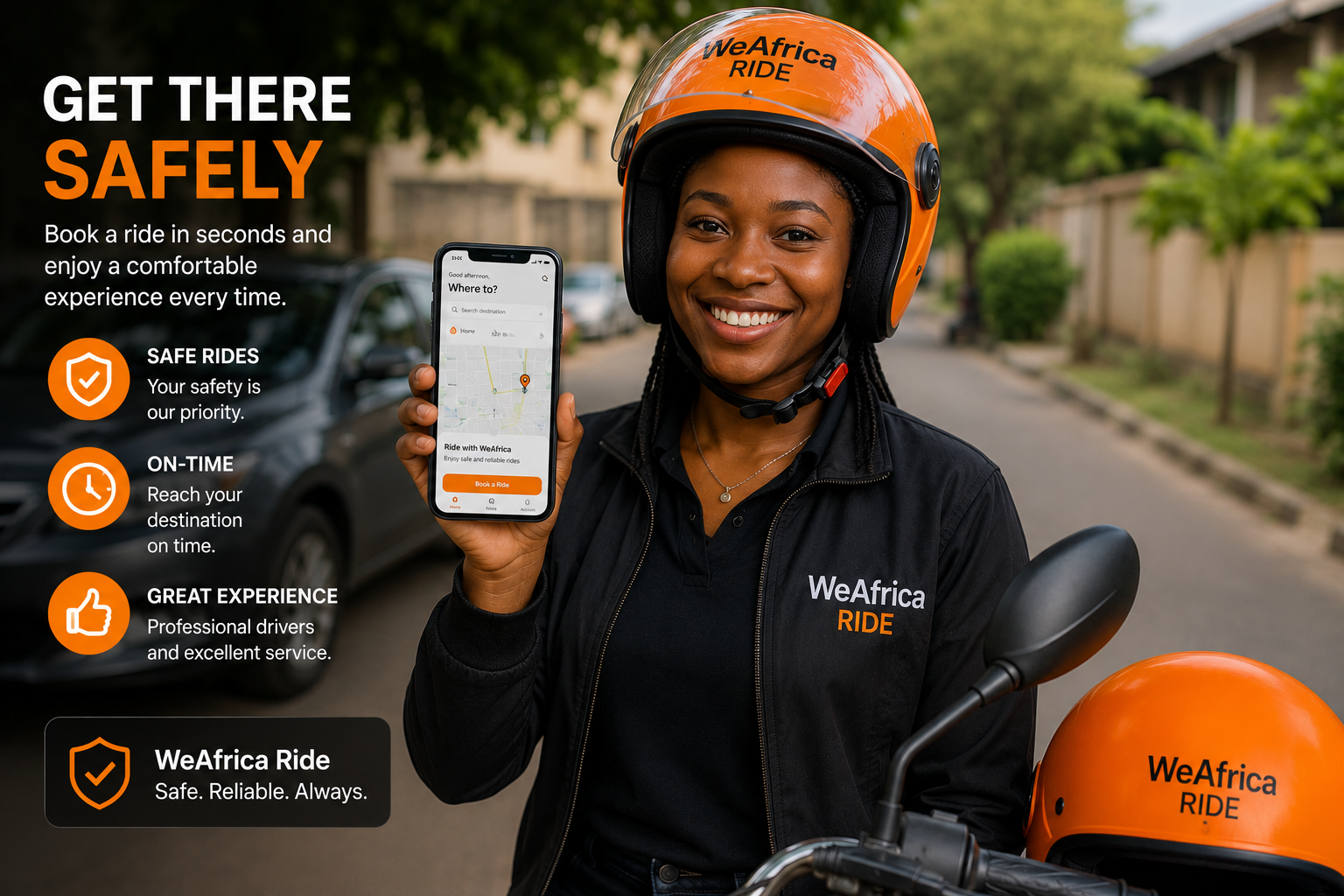 Courier delivery rider